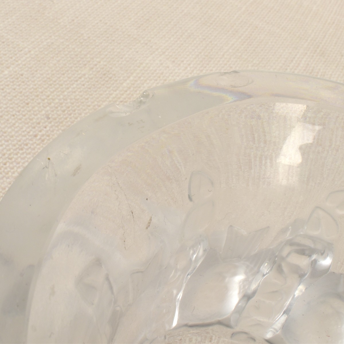 Lalique France crystal "Dampierre" Vase