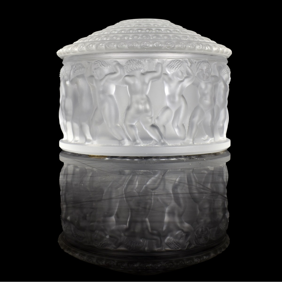 Lalique French "Enfants" Dresser Box