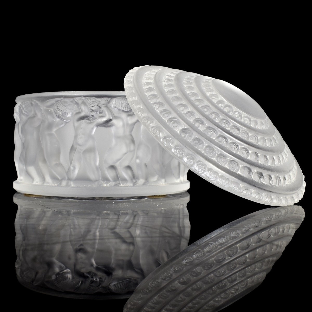 Lalique French "Enfants" Dresser Box