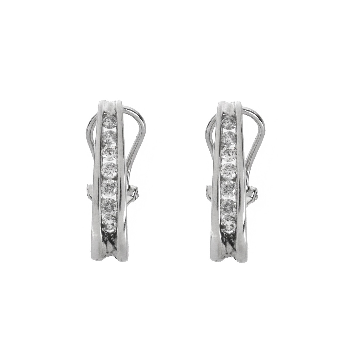 Diamond and 14K Earrings