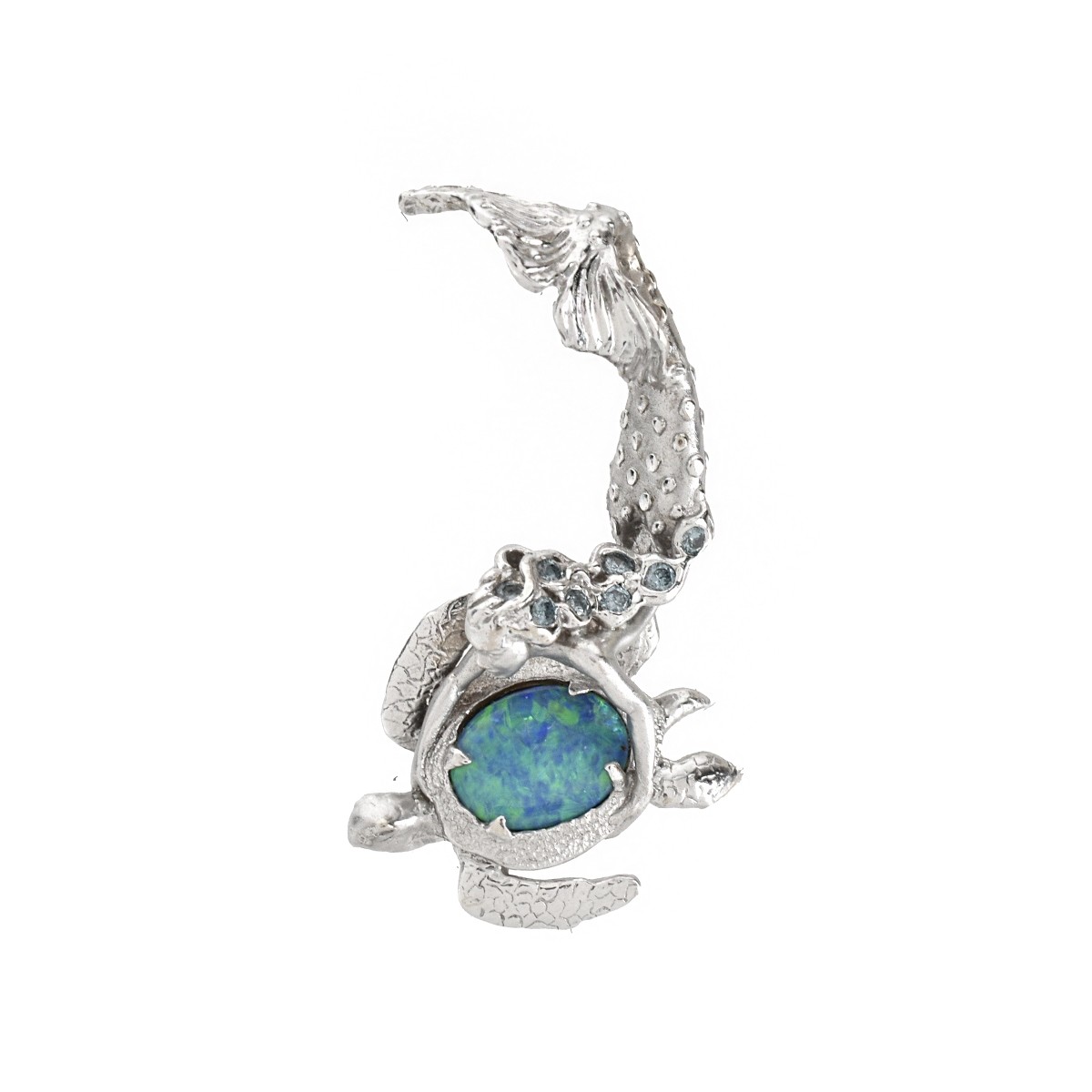 Opal, Topaz and 14K Pendant