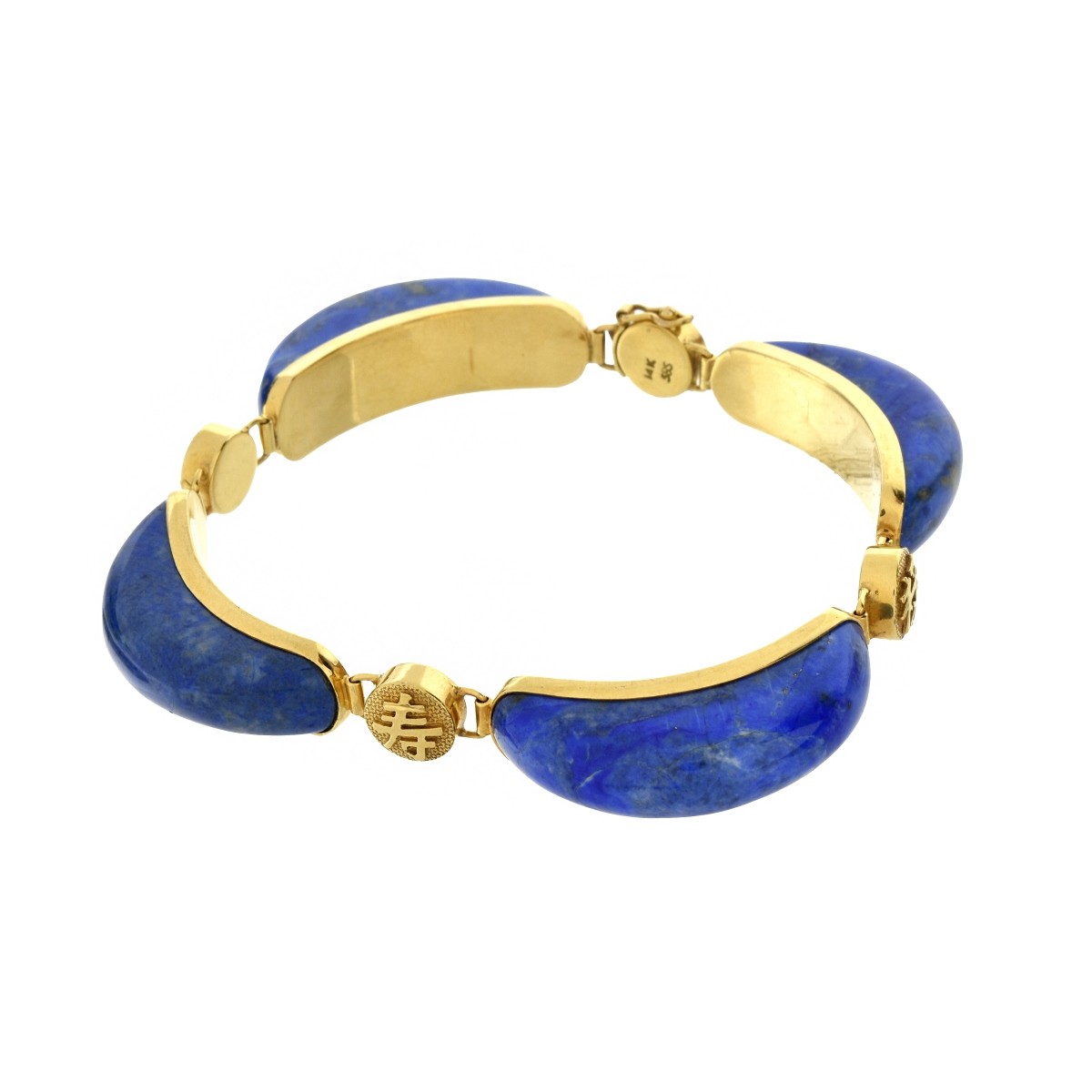 Lapis and 14K Bracelet