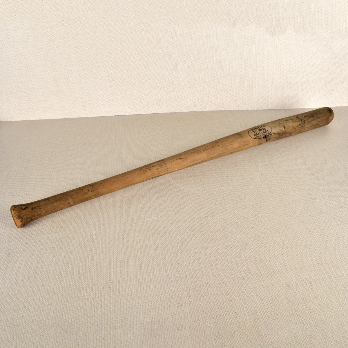 Ty Cobb 1909 Signed Baseball Bat