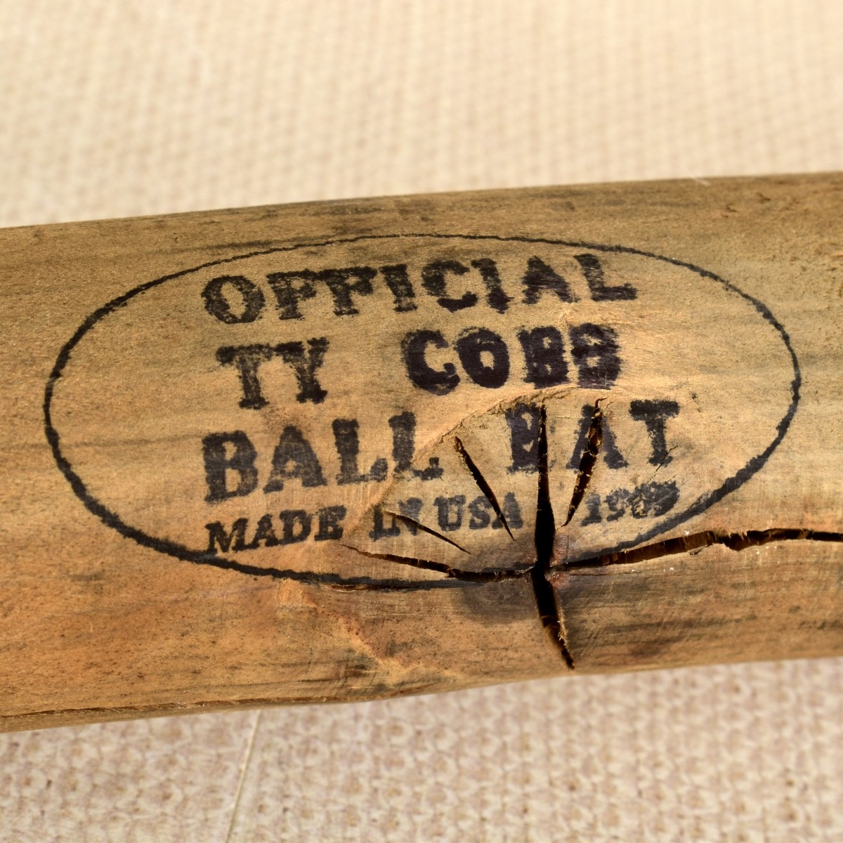 Ty Cobb 1909 Signed Baseball Bat