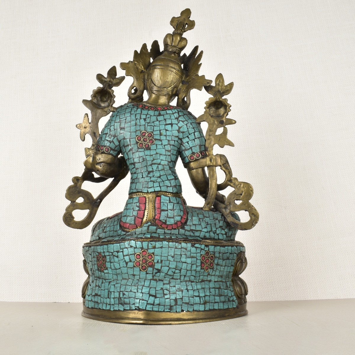 Bronze Tibetan Buddhism Green Tara Statue