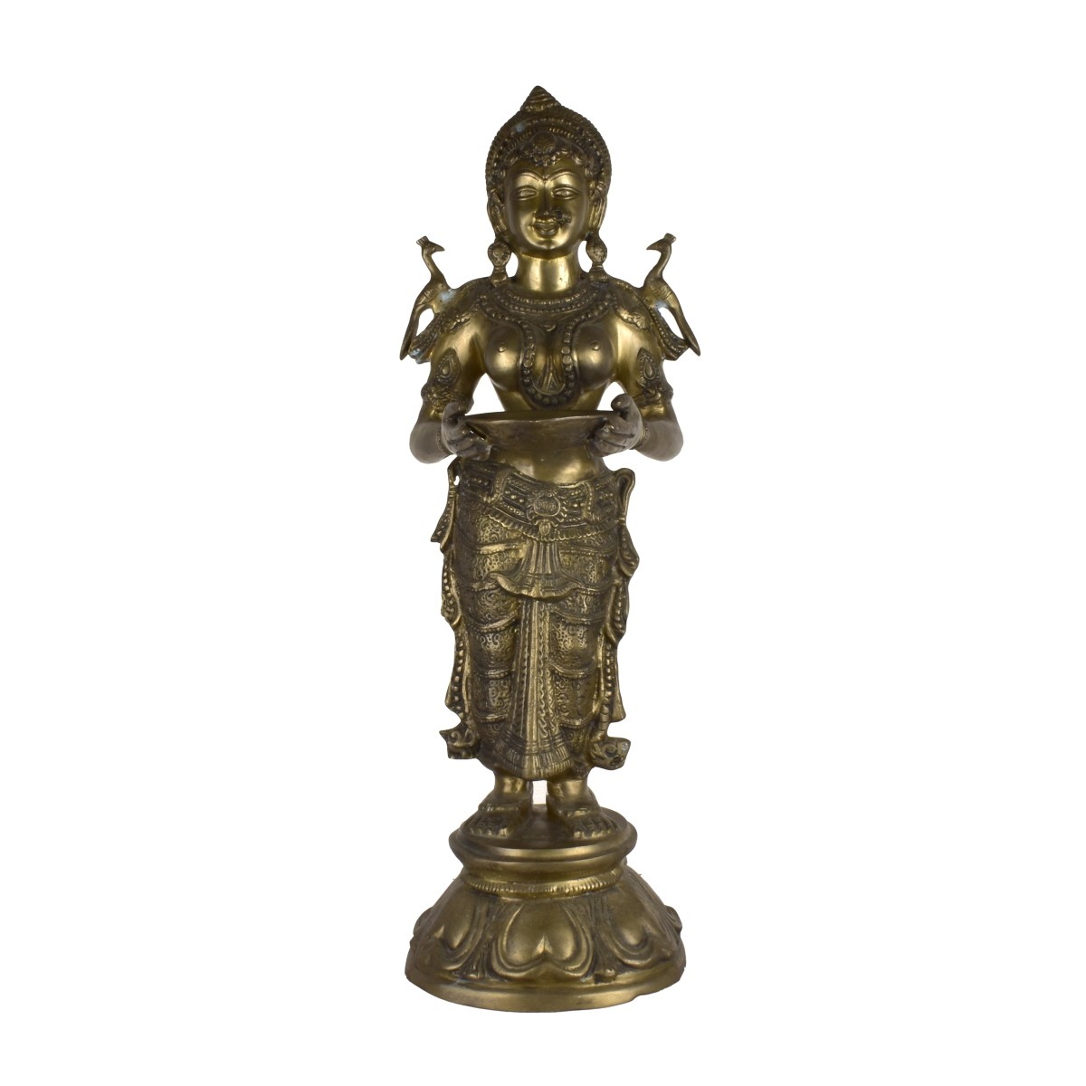 Bronze Deep Lakshmi Hindu Statue