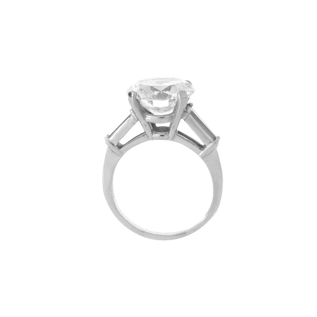 5.04ct Diamond and Platinum Ring