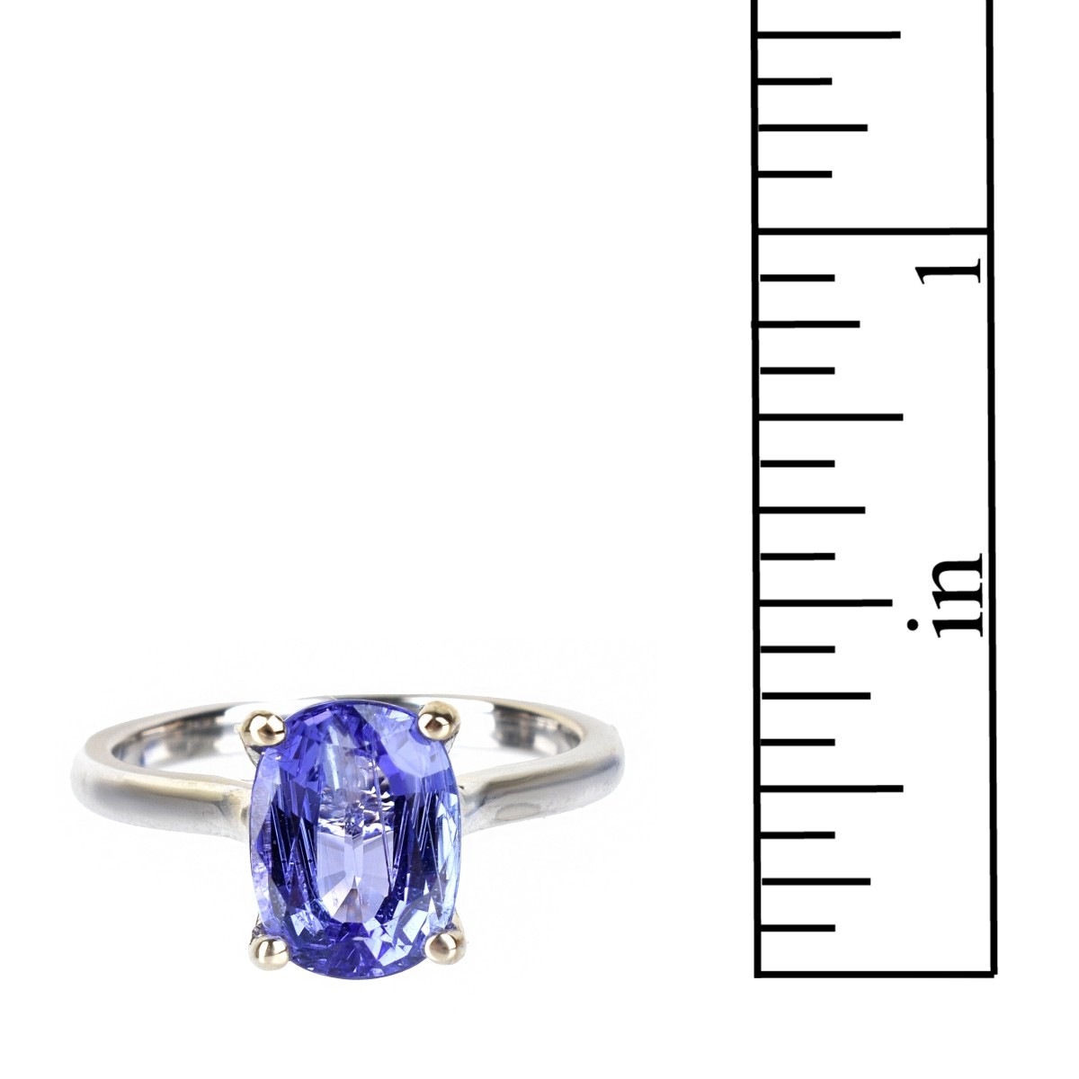 Tanzanite and 18K Ring