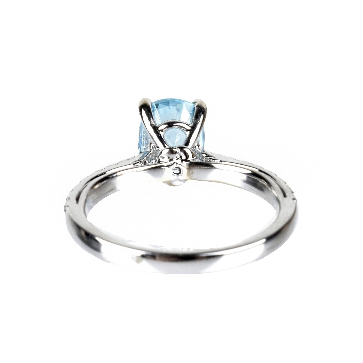 Zircon, Diamond and 18K Ring