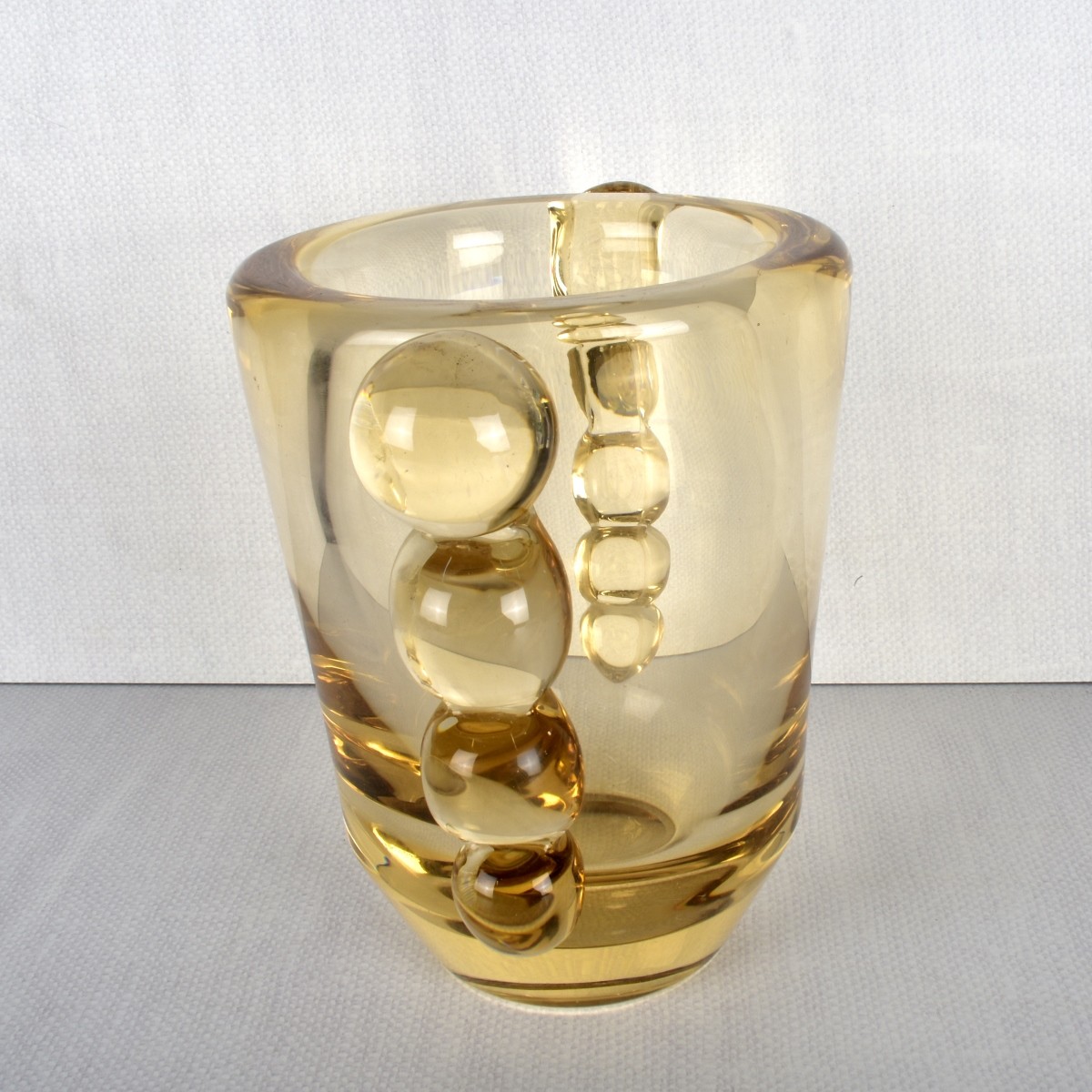 Daum Nancy Amber Glass Vase