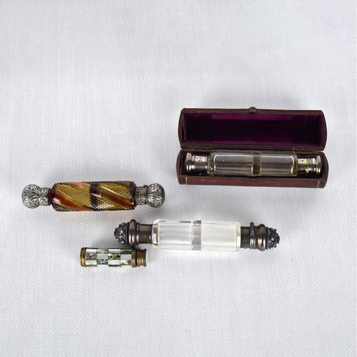 Antique Scent Bottles and Atomizer