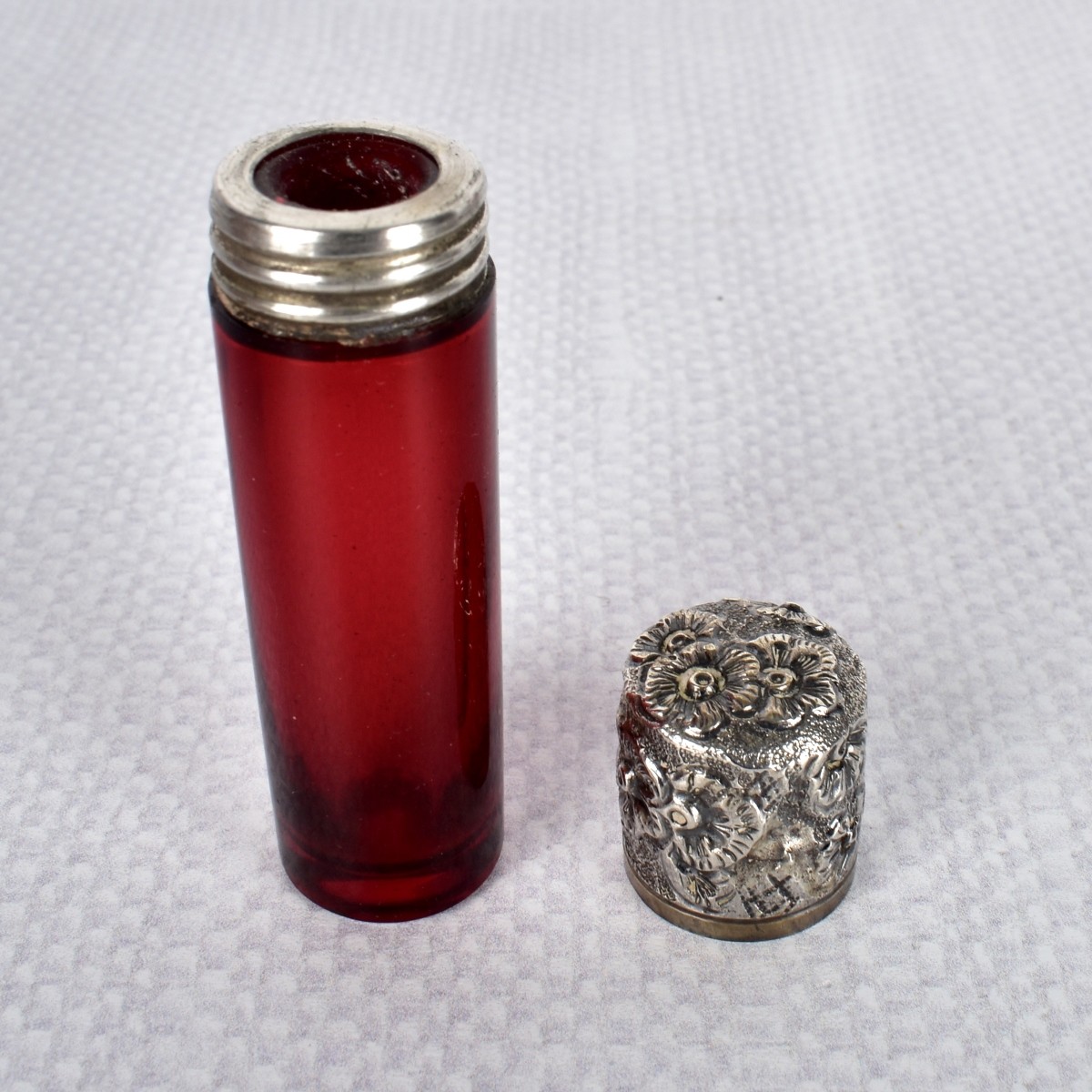 Antique Ruby Glass Scent Bottles