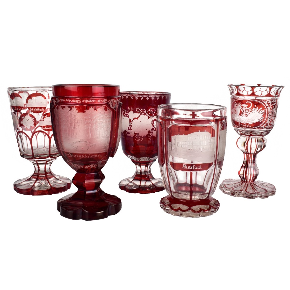 Ruby Glass Bohemian Glasses