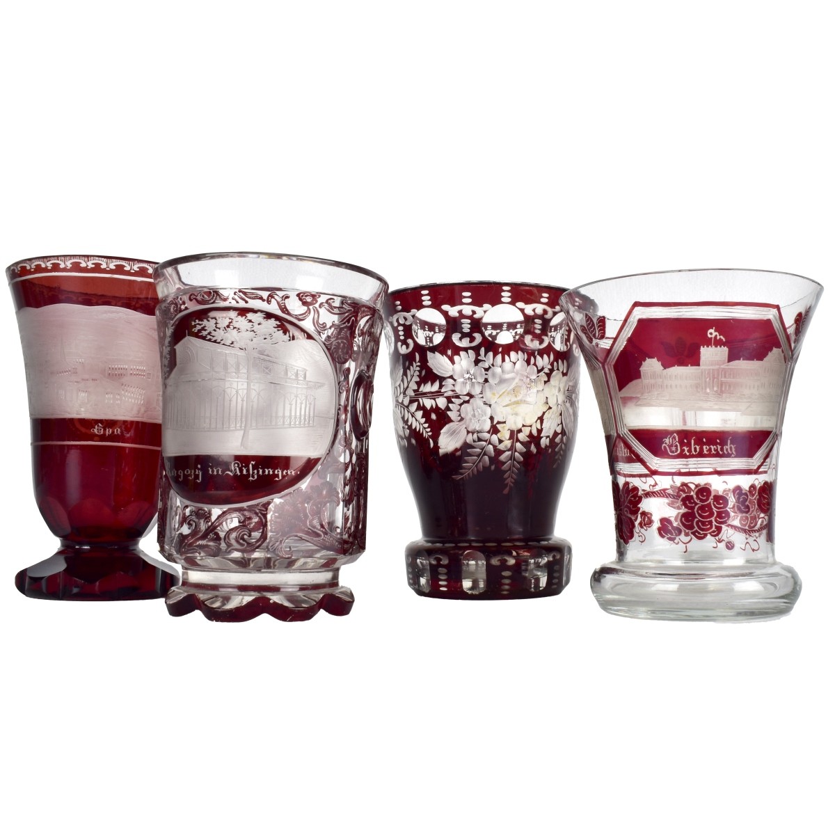 Ruby Bohemian Glasses