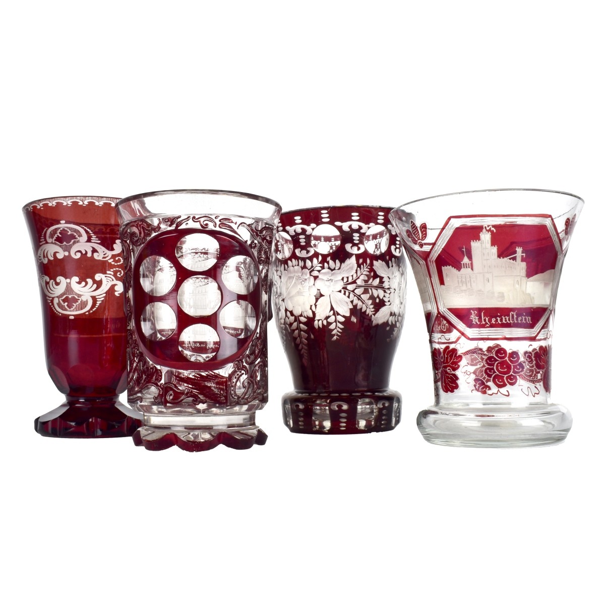 Ruby Bohemian Glasses