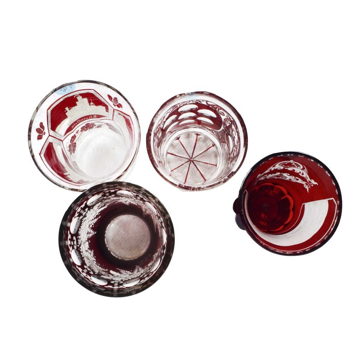 Ruby Bohemian Glasses