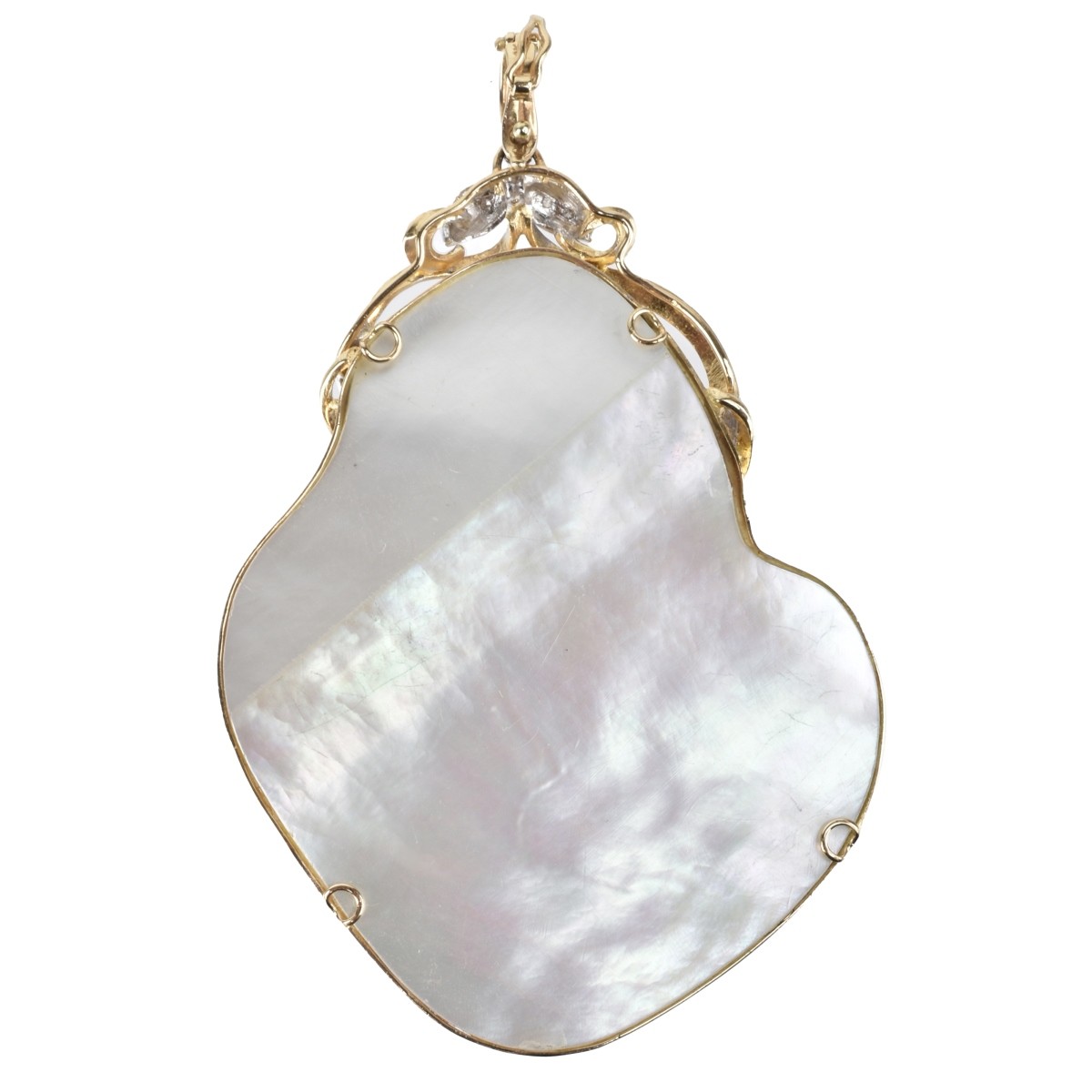 Pearl, Diamond and 14K Pendant