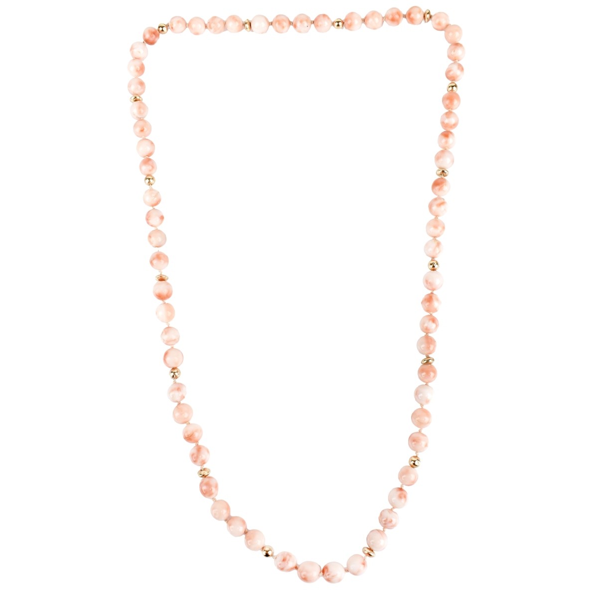 Coral and 14K Necklace