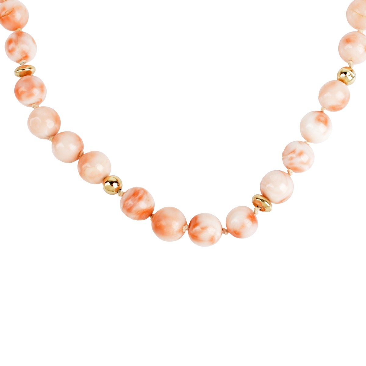 Coral and 14K Necklace