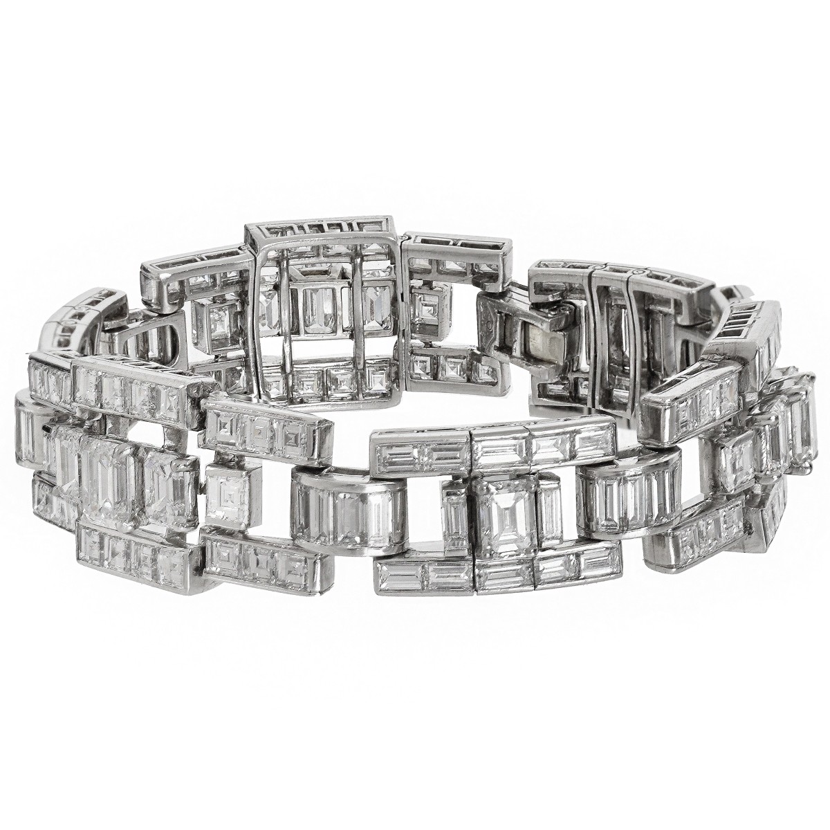 Oscar Heyman Diamond and Platinum Bracelet