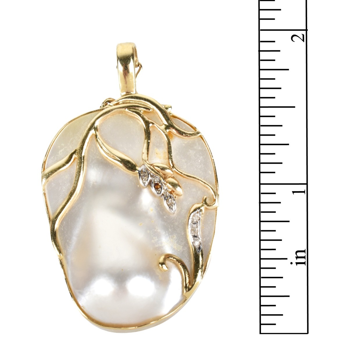 MOP and 14K Pendant