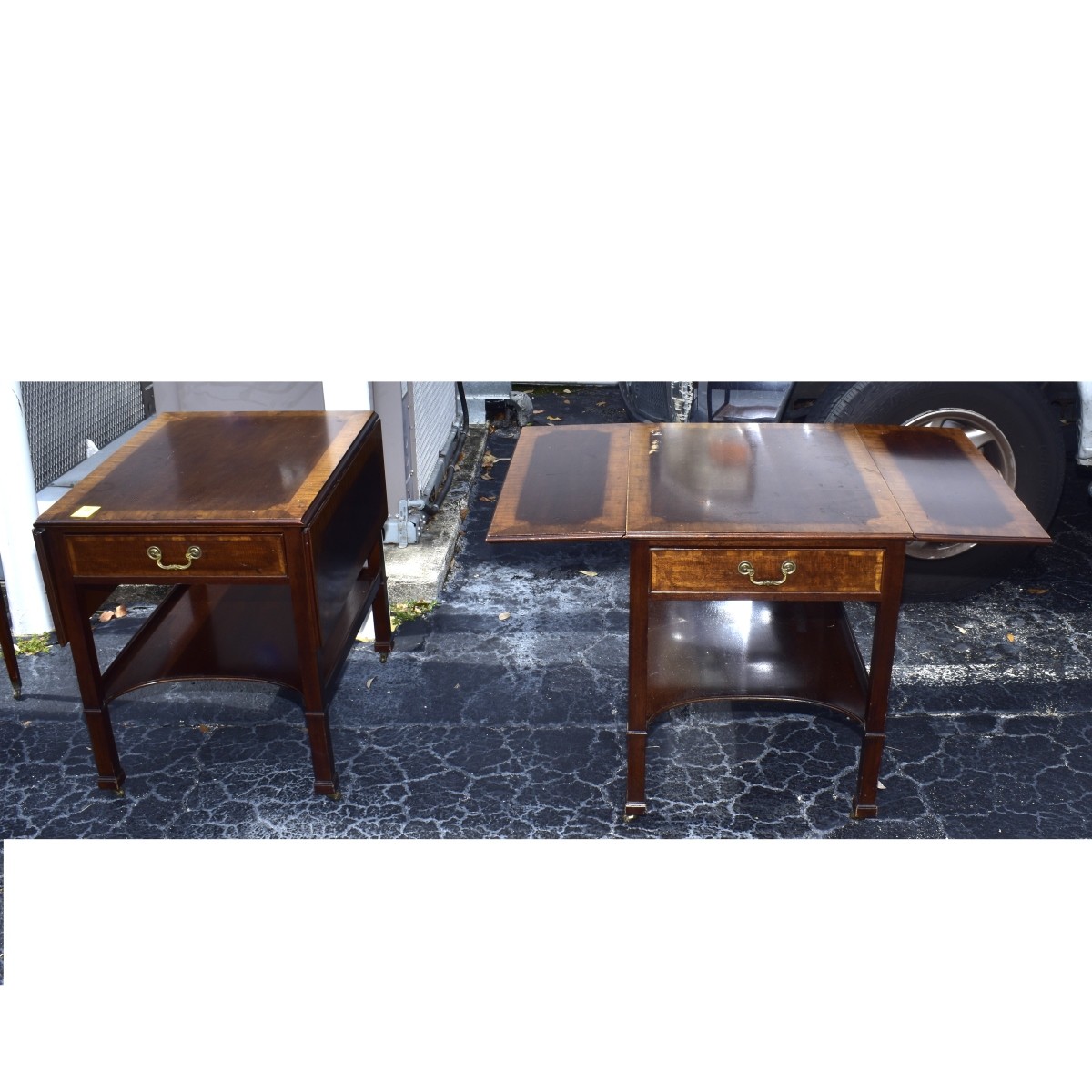 Pair Georgian Style End Tables