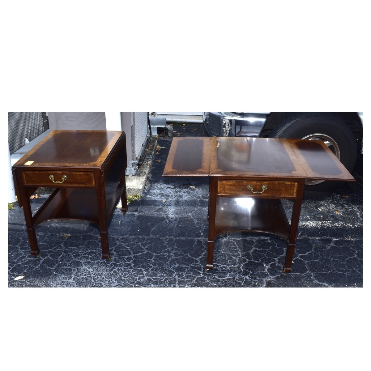 Pair Georgian Style End Tables