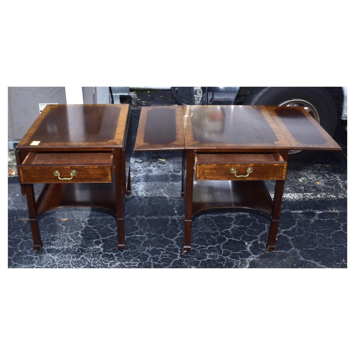 Pair Georgian Style End Tables