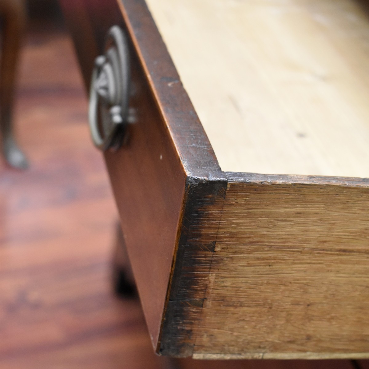 19C English Mahogany Drop Front Secretary