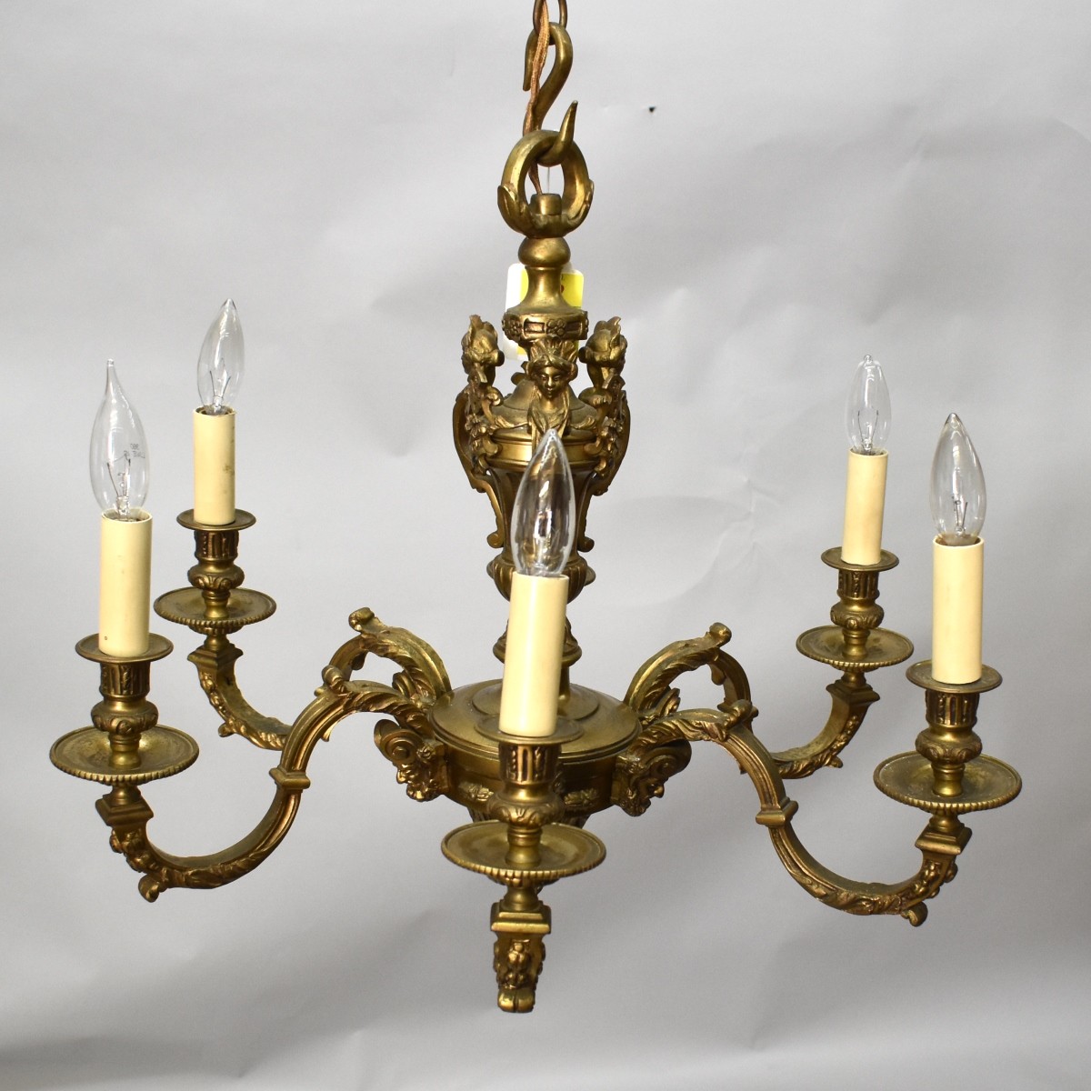 Rococo Style Ormolu Chandelier