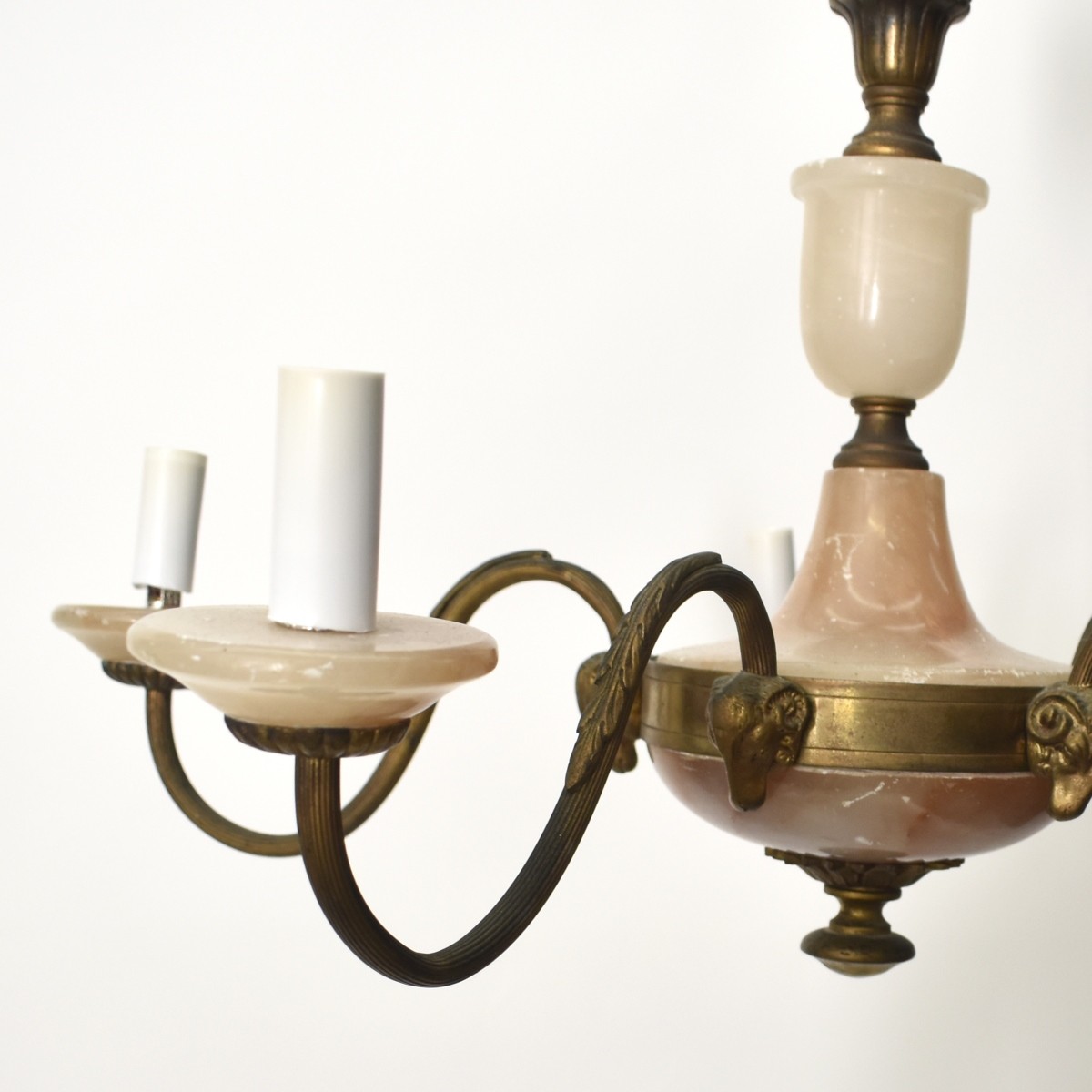 Bronze and Onyx Chandelier