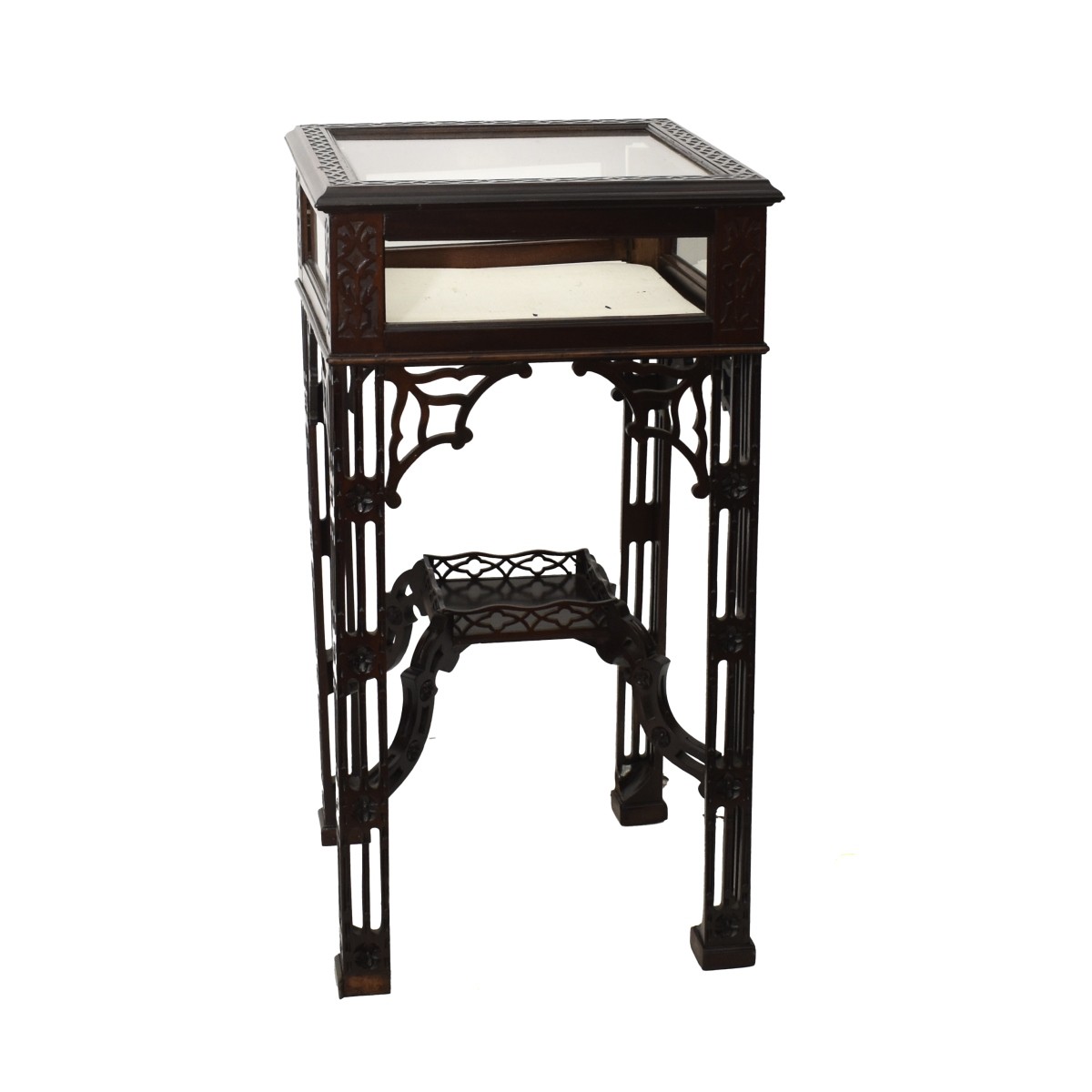 Chinese Chippendale Vitrine Table