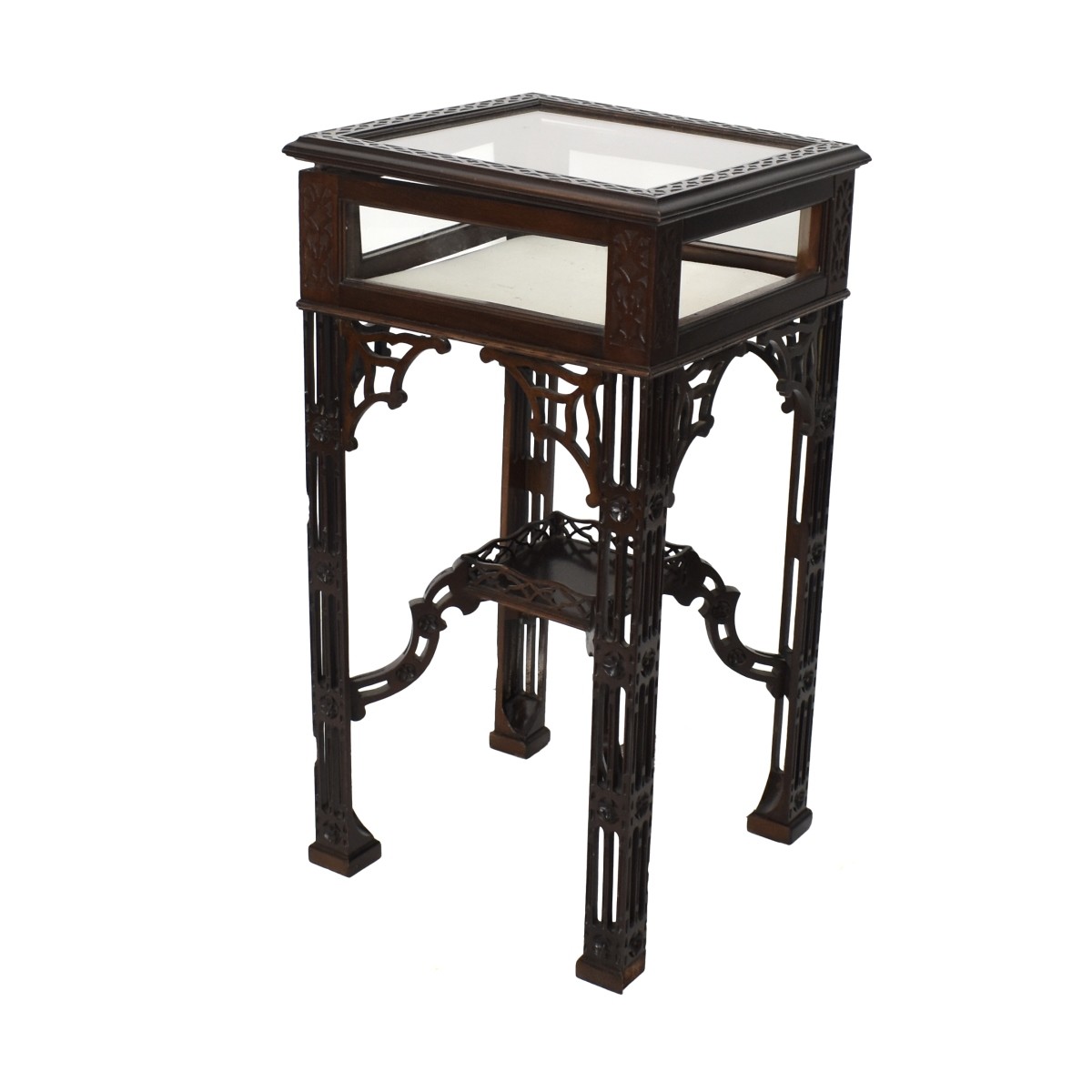 Chinese Chippendale Vitrine Table