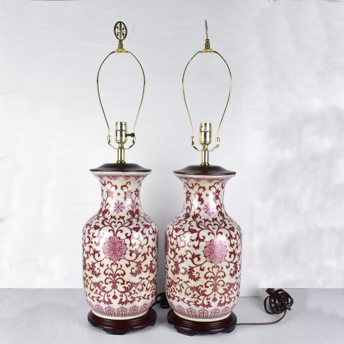 Pair of Chinese Influenced Lamps