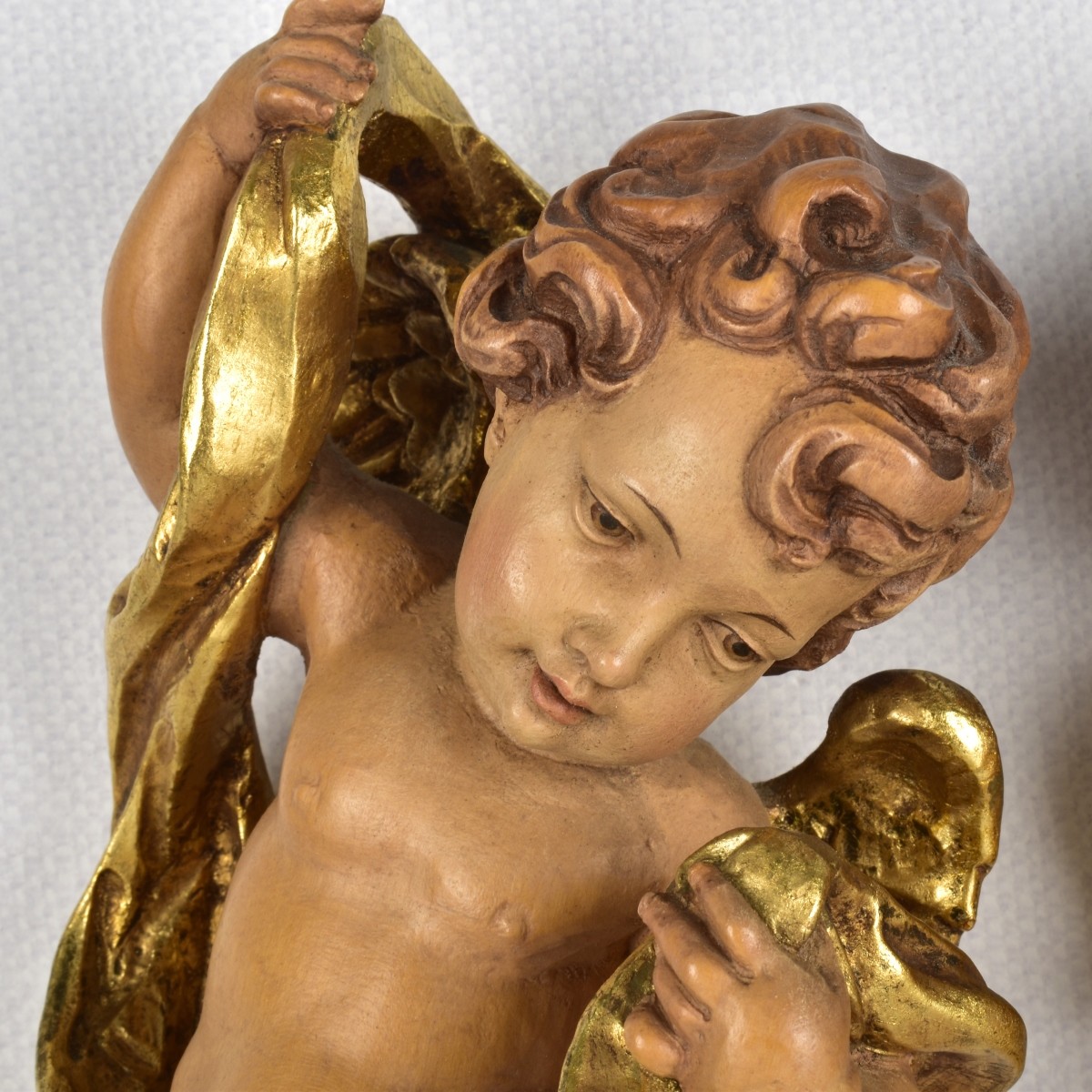 Vintage Pair of Composition Putti