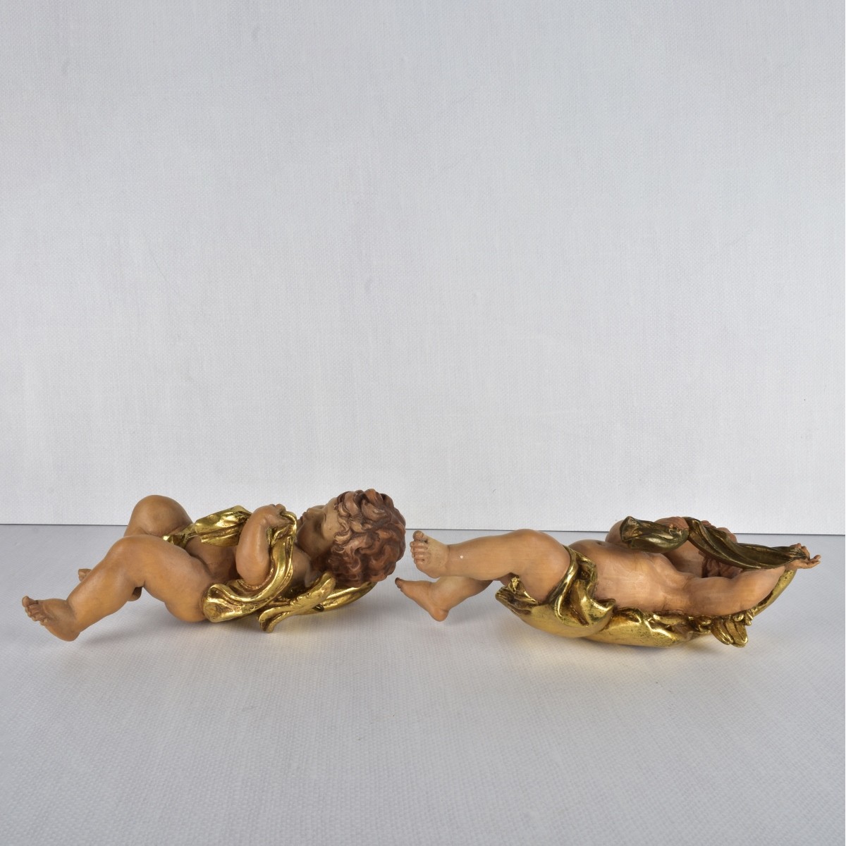 Vintage Pair of Composition Putti