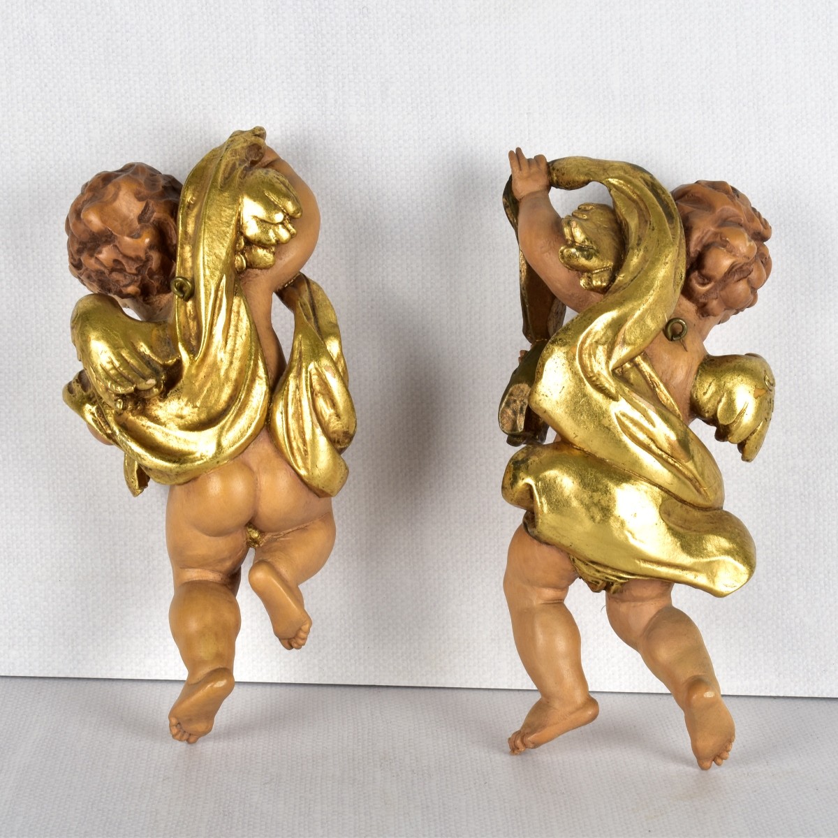 Vintage Pair of Composition Putti