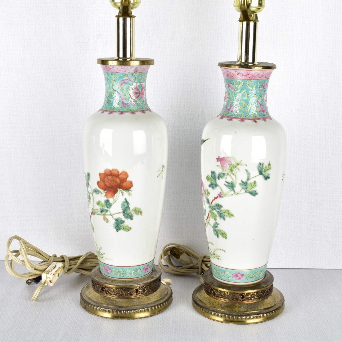 Pair of Chinese Porcelain Lamps