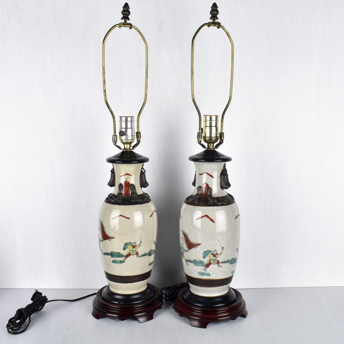 Pair of Chinese Porcelain Lamps