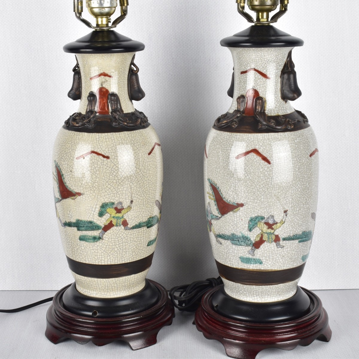 Pair of Chinese Porcelain Lamps