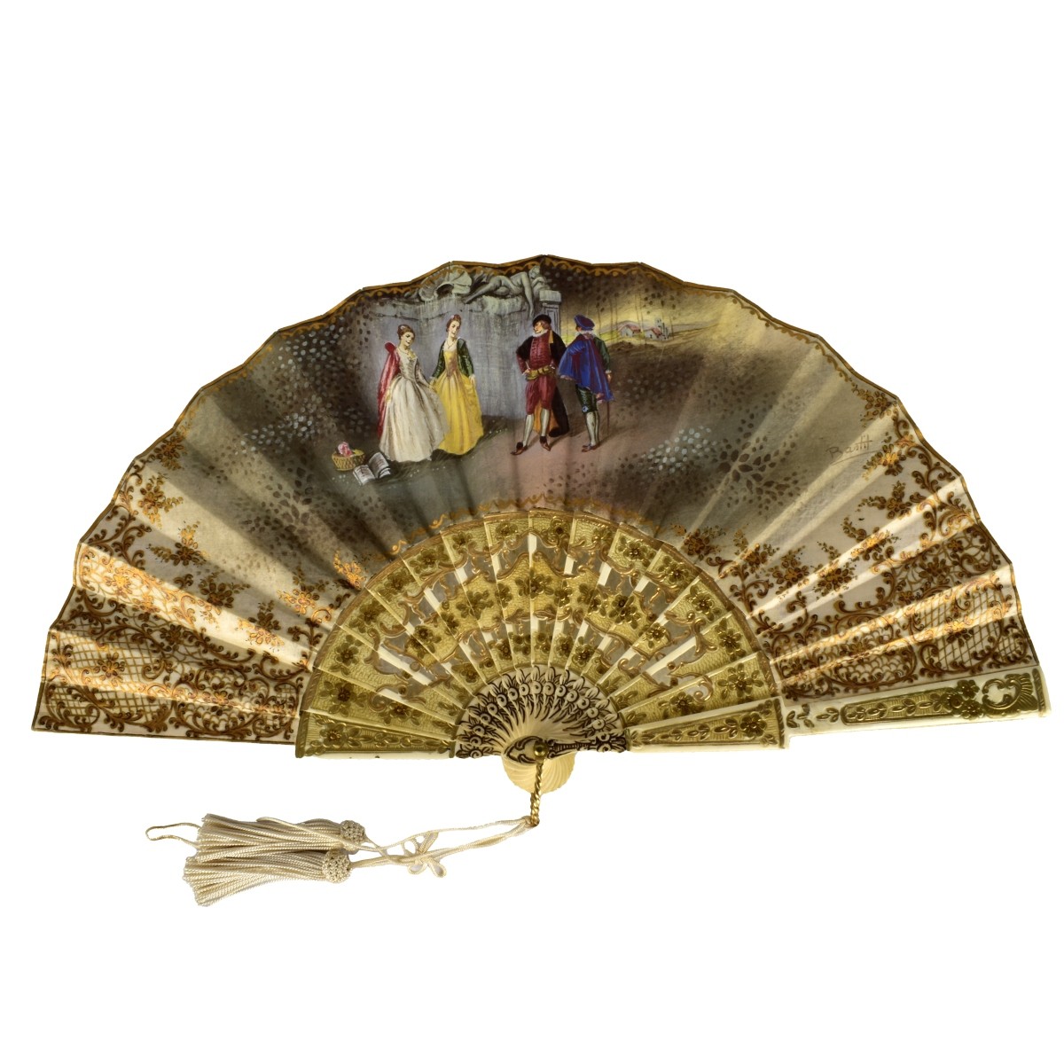 Fine Antique French Hand Fan