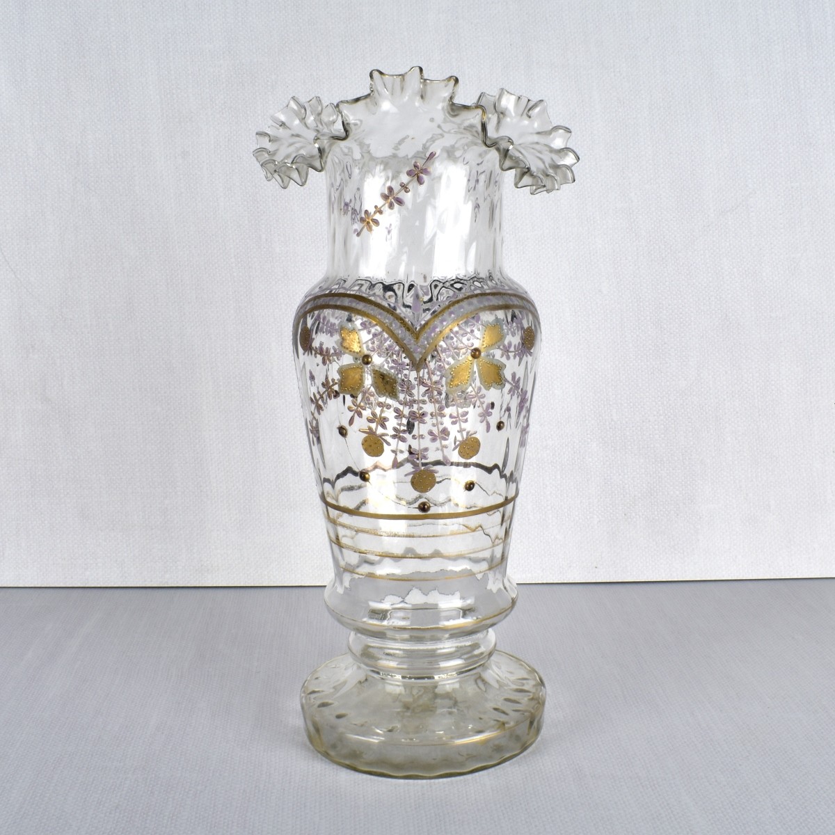 Moser Style Clear Vase