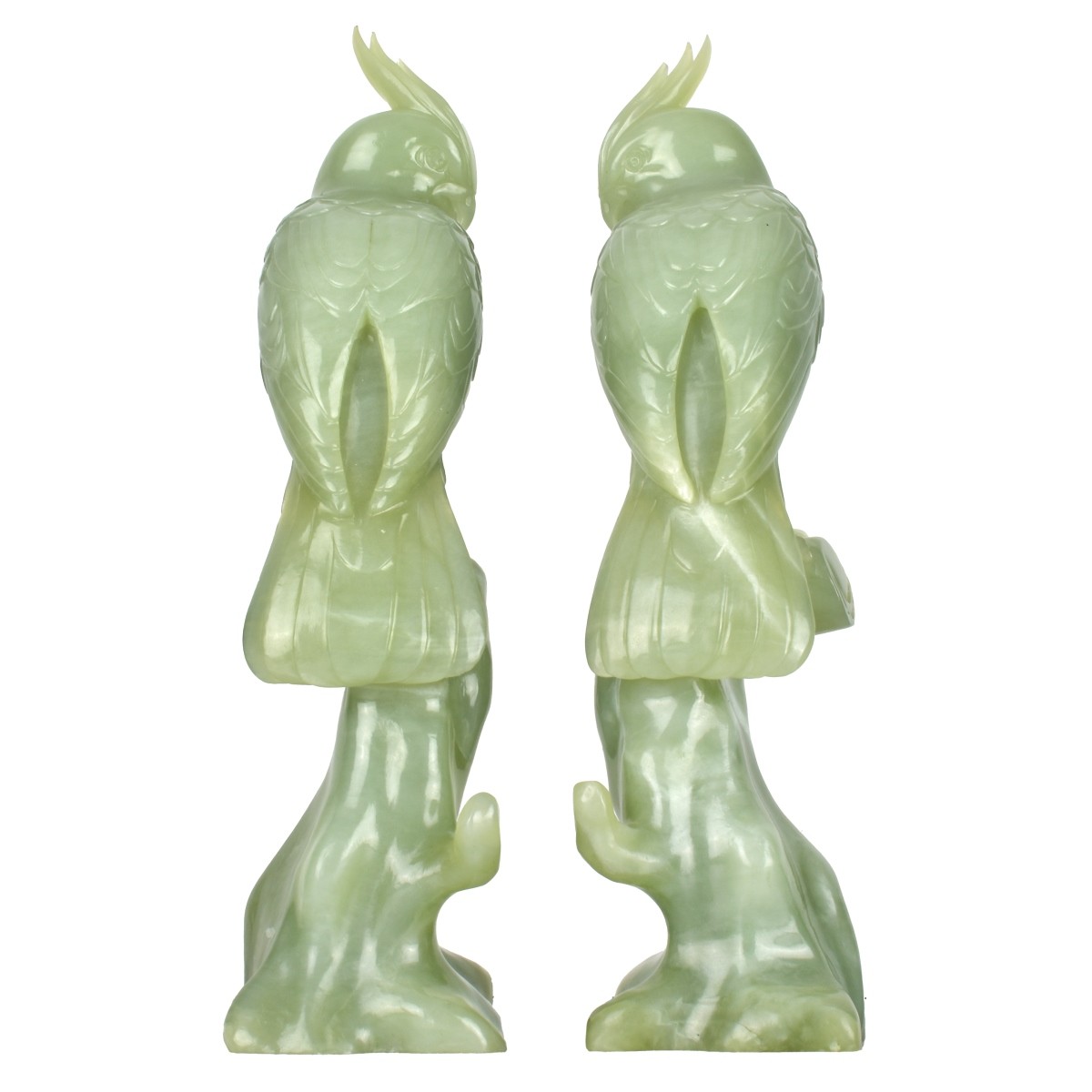 Chinese Celadon Serpentine Figurines