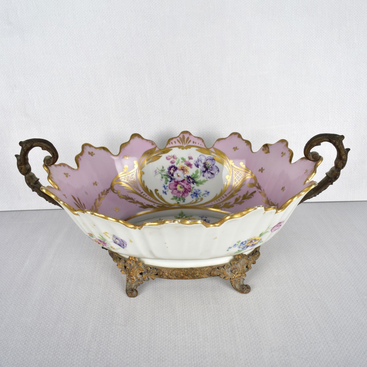 Antique Limoges Porcelain Fruit Bowl