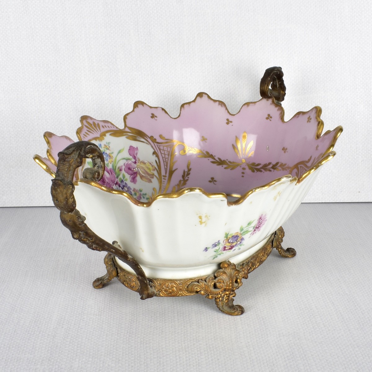 Antique Limoges Porcelain Fruit Bowl