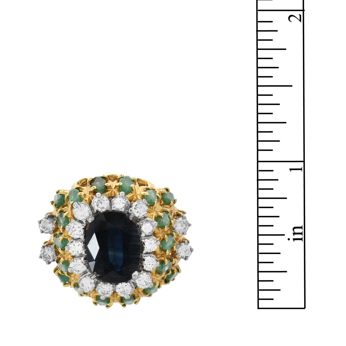 Gemstone and 18K Ring