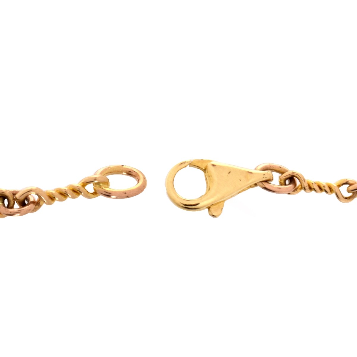 Diamond and 14K Anklet Bracelet