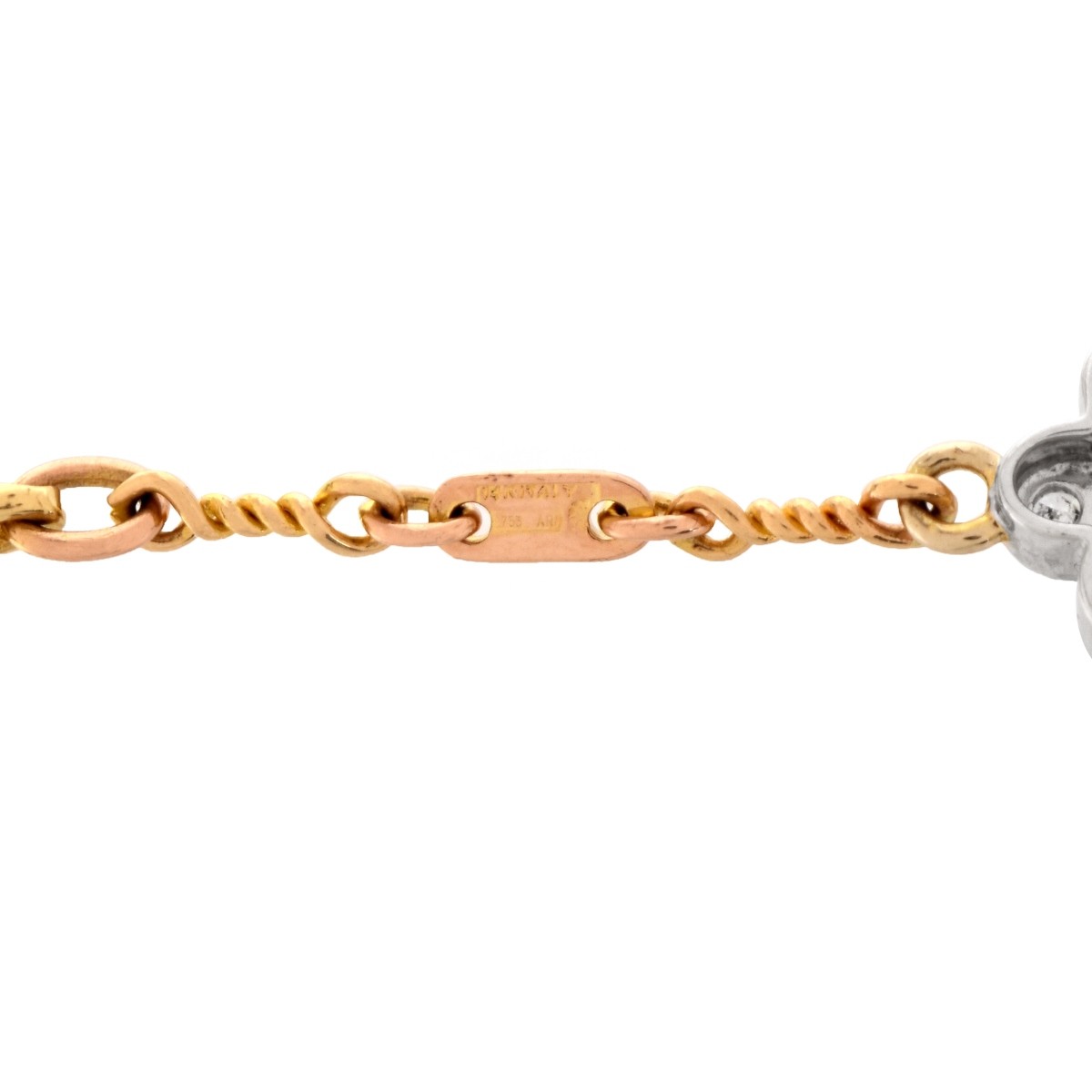 Diamond and 14K Anklet Bracelet