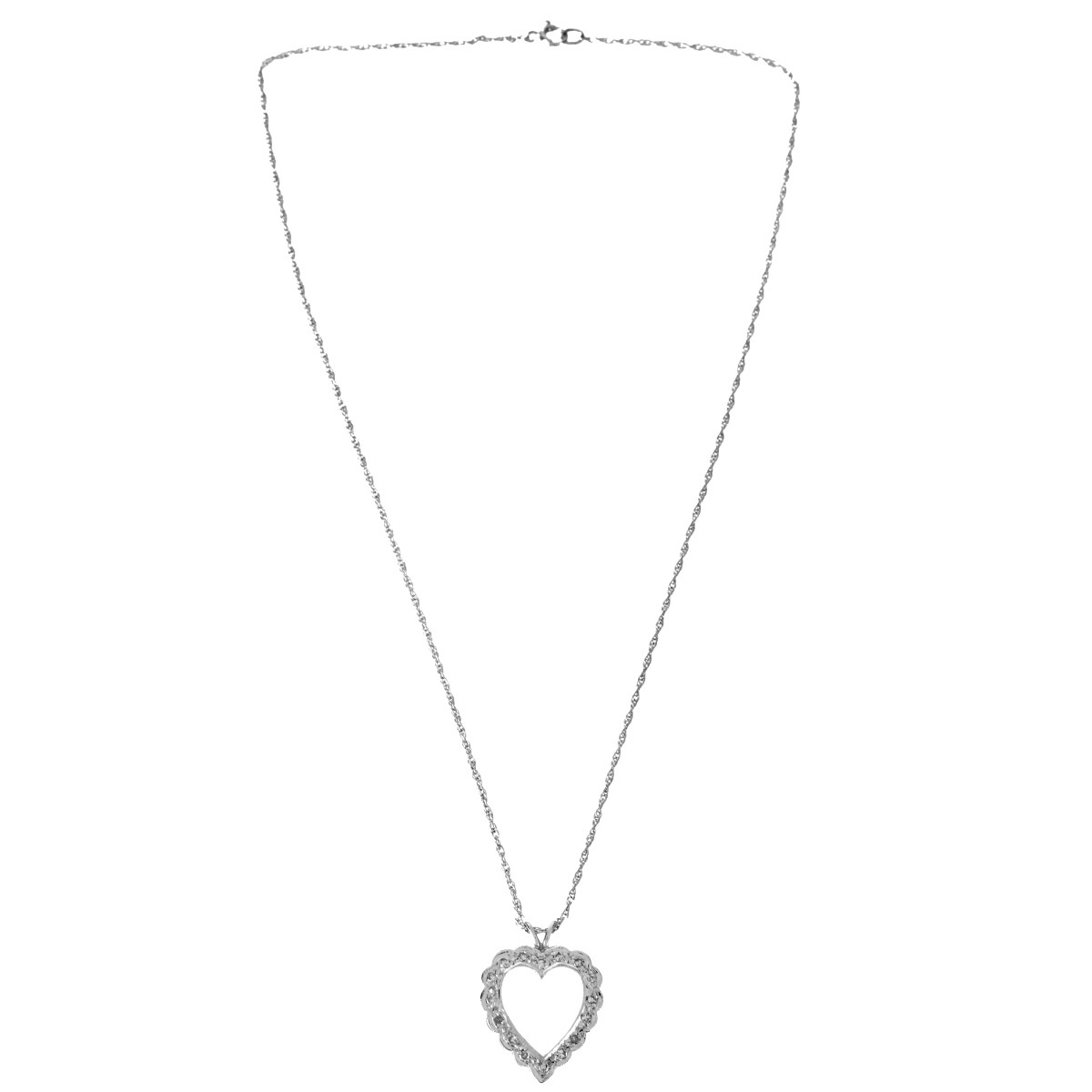 Diamond and 14K Pendant Necklace