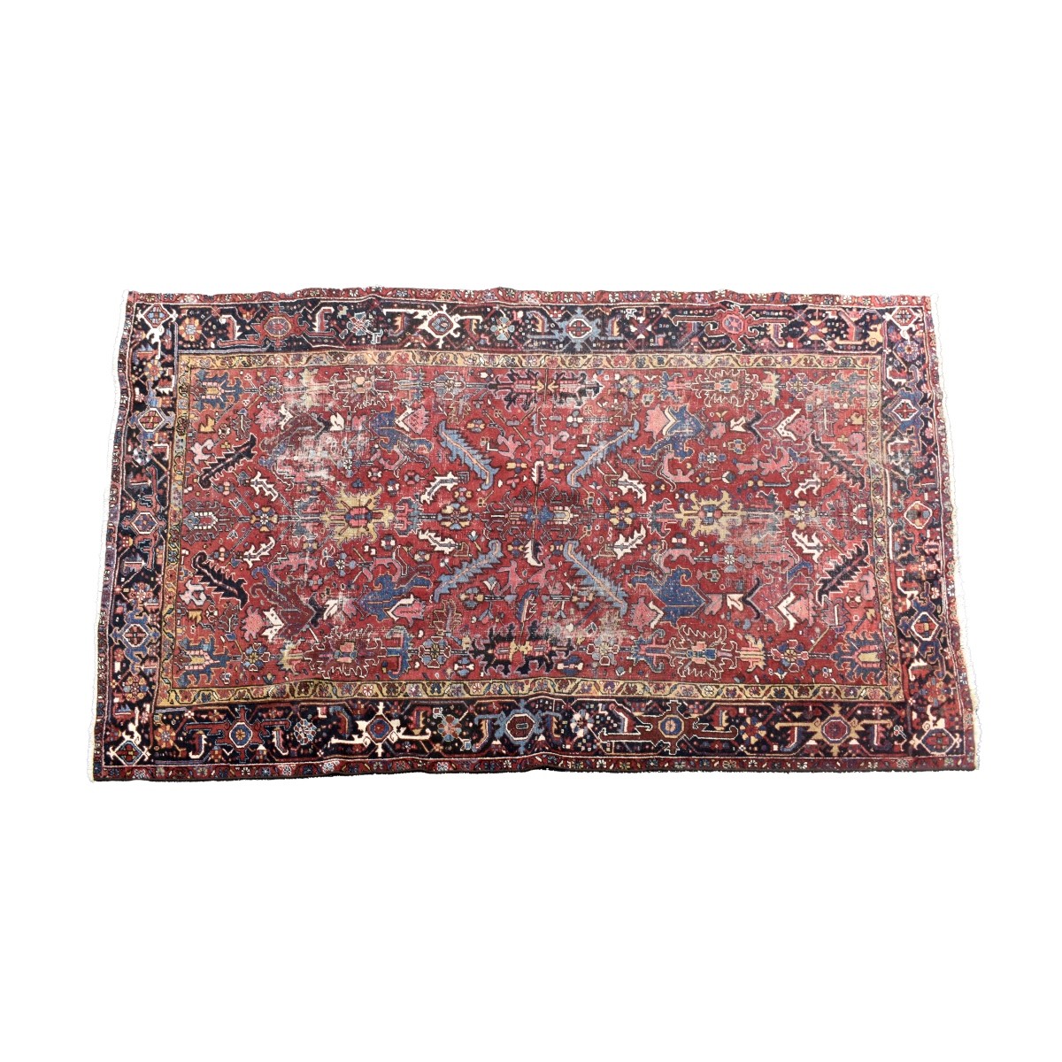 Semi-Antique Iranian Heriz Rug